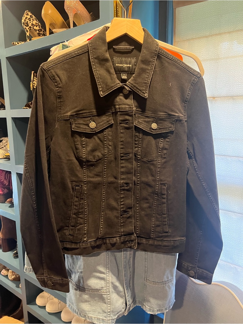 Banana Republic Women’s Black Denim Jacket